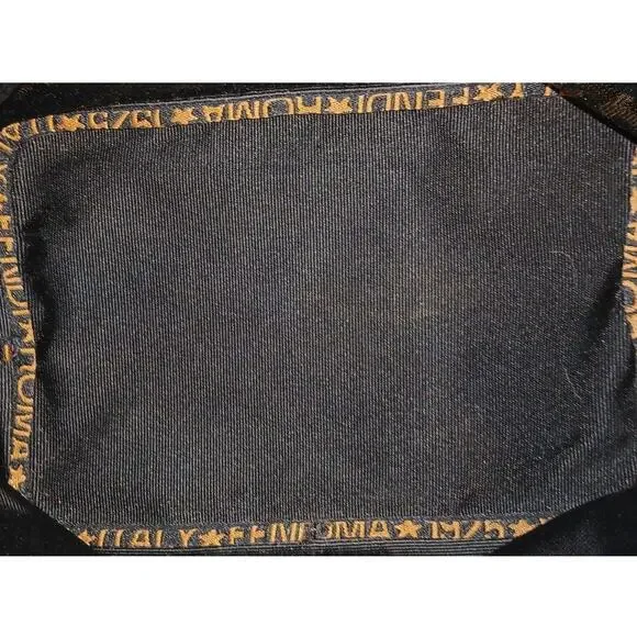 Authentic Fendi Mini Roma Black Canvas Tote Bag Vintage - Picture 8 of 16